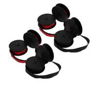 KOMBIUDA 4pcs Nylon Typewriter Ribbon Twin Spool Ink Replacement for Red Black Black Monochrome Vintage Typewriter Compatible