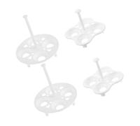 KOMBIUDA 4pcs Plastic Egg Steamer Rack Steamer Trays for Pressure Cooker Boiling Pot Egg Organizer for Refrigerator Storage