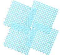 KOMBIUDA 4Pcs Rabbit Cage Floor Mats Hollow Design Small Animal Foot Pads for Hamster Guinea Pig Bunny Pet Cage Accessories Non-slip Comfortable Nesting Pads