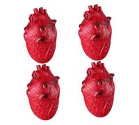 KOMBIUDA 4pcs Realistic Bloody Heart Prop Creepy Simulation Human Organ for Halloween Decorations Scary Prank for Haunted House and Zombie Party Atmosphere