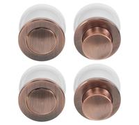 KOMBIUDA 4PCS Recessed Handle: Flush Mount Concealed Recessed Cabinet Handles with Spring - Invisible Closet Pulls Tatami Knob for Wardrobes Drawer Hardware