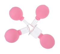 KOMBIUDA 4pcs Rubber Cupping Cups for Body and Facial Massage Vacuum Cupping Device for Health and Wellness Easy to Use and Clean Multi-Functional Therapy Tool