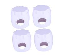 KOMBIUDA 4pcs Safety Door Knob Locks Childproof Cupboard Locks Door Handle Protectors No Tools Needed Installation