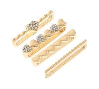 KOMBIUDA 4Pcs Silicone Watchband Ring Charms Stylish Accessories for Bands Durable and Practical Decorative Loops for Personalization Compatible with Various Silicone Straps