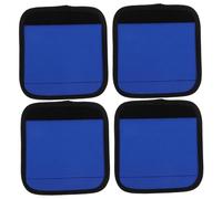 KOMBIUDA 4pcs Slip Grip Covers for Pull Up Bar Comfortable Workout Hand Pads for Home Gym Blue Dumbbell Barbell Sleeves Enhanced Stability Grip for Training