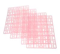 KOMBIUDA 4Pcs Small Animal Floor Mats for Rabbit and Hamster Cage Plastic Bunny Foot Pads with Ventilated Easy to Clean and Cut Strong Air Permeability Cage Bottom Liners for Pet Safety