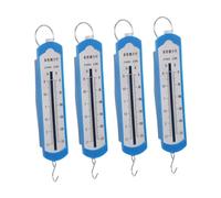 KOMBIUDA 4pcs Spring Balance Scale for Physics Experiments with Range Clear Large Font Markings Plastic and Iron Construction Precise Force Measurement for Classroom Teaching