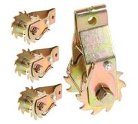 KOMBIUDA 4pcs Steel Wire Tensioner Tool with Gear Design Stainless Steel Wire Rope Tightener for Garden Farming and Outdoor Use Easy Operation for Secure Fastening