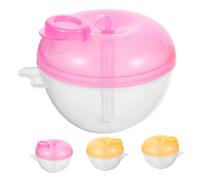 KOMBIUDA 4pcs Travel Formula Dispenser Three Compartments Portable Milk Powder Container for Boy Girl Feeding Versatile Snack Box for Go Parents and Easy to Clean
