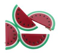 KOMBIUDA 4pcs Unique Fruit Hair Clip Acetate Watermelon Hair Pins Cute Cartoon Shape for Girls Boys and Girls Accessories for Parties