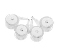 KOMBIUDA 4pcs Universal Baby Walker Replacement Wheels White Caster Wheels for Stroller and Shopping Cart Accessories for Infant Learning to Walk