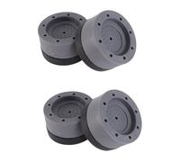 KOMBIUDA 4pcs Washing Machine Anti-vibration Heightening Pads 6cm Grey Non-slip Feet Mats for Fridge and Appliance Stabilization