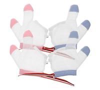 KOMBIUDA 4sets Anti-Sucking Gloves for Boys and Girls Bite Gloves Thumb Sucking Stopper Finger Breathable Easy to Clean 2pairs*4