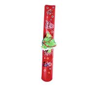 KOMBIUDA 5 Pcs Led Lights Santa Claus Christmas Slap Bands Xmas Circle Wristband Kids Party Accessory Led Bracelets for Boys Girls Safe and Comfortable