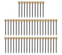KOMBIUDA 50pcs Copper Caps Nails Decorative Furniture Nails for Picture Hanging and DIY Home Projects Strong Copper Head for Walls and Frames