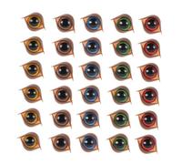 KOMBIUDA 50pcs Doll Eyes with Washers Safety Craft Eyes for Stuffed Animals for DIY Crochet Projects Soft Materials for Crafts Brown Color