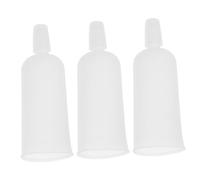 KOMBIUDA 50pcs Dropper Cap Bottle Opener Squeeze Bottles Opener Drip Emitter Stakes Mini Squeeze Bottle Eyedropper Bottle Glass Empty Dropper Bottles Ampule Opener White