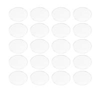 KOMBIUDA 50pcs Glass Dome Spotlight Covers for Mr16 Gu10 Downlights, Curved Glass Lampshades with Protective Functionality for Uniform Light Distribution in Modern Home Installations