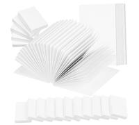 KOMBIUDA 50Pcs Miniature Blank Books Dollhouse Accessories for Crafts Tiny Notebooks with Blank Covers for Decoration Writing and Drawing Miniature Scenes
