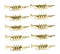 KOMBIUDA 50pcs Miniature Musical Instrument Models Mini Trumpet Saxophone Flute Ornaments for DIY Holiday Crafts and Christmas Tree Decorations Festive Display Accents for Music Lovers