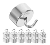 KOMBIUDA 50pcs Physics Weights Kit Chromium-plated Iron Double Hooked Lab Mass Set Each for Science Physics Laboratory Experiments Teaching Equipment
