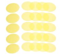 KOMBIUDA 50pcs Warm Yellow Lighting Gels 70mm Diameter Self-adhesive Color Correction Film for LED Ambient Mood Lights, Strobe Light Filters for Photography and Ceiling Lamps