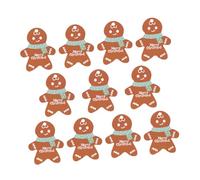 KOMBIUDA 50pcs Xmas Hanging Tags Gingerbread Man Xmas Paper Tags Gingerbread Ornaments Label Package Holiday Paper Labels s Name Christmas Label