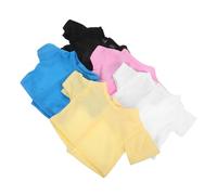 KOMBIUDA 5pcs Bear T-shirts for Stuffed Animals Solid Color Short Sleeve Doll Clothes Soft Comfortable Fabric Modern Design with Fine Detail Suitable for Teddy Bear Costumes