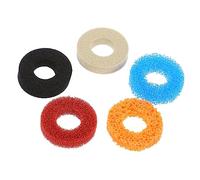 KOMBIUDA 5Pcs Control Ring for Precision Cushions Aim Assist Game Handle Protectors High Elasticity Grey Sponge Rings for Enhanced Gaming Performance