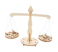 KOMBIUDA 5pcs DIY Lever Balance Scale Kit Portable Stem Educational Science for Home School Experiment with Complete Materials and Step Guide for Learning