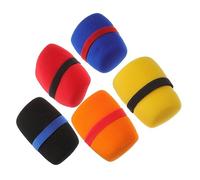 KOMBIUDA 5pcs Dustproof Microphone Cover Mic Sponge Cover Thicken Mic for Live Streaming Wind Accessory