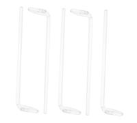 KOMBIUDA 5pcs Glass Cell Spreaders End Laboratory Wide Spreading Tool for Petri Dish Coating Biochemistry Lab Accessories