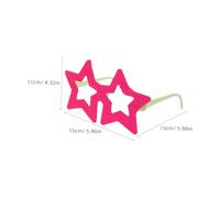KOMBIUDA 5pcs Glow Dark Party Sunglasses for Creative Animal Eyewear Costume Funny Selfie Prop for Birthday Celebrations Summer Hawaiian Photo Booth Accessories
