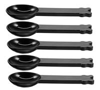 KOMBIUDA 5pcs Hamster Sand Bath Scoop with Colander Design for Small Pets Smooth Surface Clean Bathtub Spoons Practical Hamster Bathing Sand Accessories Random Color