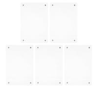 KOMBIUDA 5pcs Magnet Frame Transparent Price Label Holder - Double Sided Acrylic Sign Display - Magnetic Design Wall Poster Holder for Store Exhibition Counter
