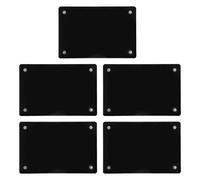 KOMBIUDA 5pcs Magnet Frame Transparent Price Label Holder - Double Sided Acrylic Sign Display - Magnetic Design Wall Poster Holder for Store Exhibition Counter - Black