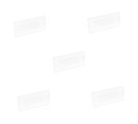 KOMBIUDA 5pcs Magnetic Acrylic Name Badge Heat Transfer Sublimation Id Tag for Meetings Trade Shows Personal Gifts Clear Bright Print