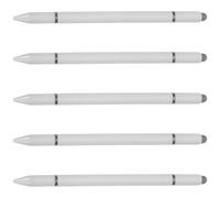 KOMBIUDA 5PCS Magnetic Stylus Pen for Touch Screens, White Plastic Capacitive Touchscreen Pencil Compatible with iPad and Smartphones, High Sensitivity Precision Pen for Business and