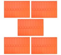 KOMBIUDA 5pcs Microscope Slide Storage Board with Slots Laboratory Slide Drying Rack for Microbiology and Cell Studies Easy-clean Plastic Holder for Secure Sample Drying and Broad