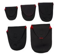 KOMBIUDA 5pcs Shockproof Camera Lens Pouch Bag Durable Neoprene Lens Case for DSLR for Protection Against Scratches and Drops Convenient Transport with Belt Loop and Clip