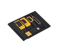 KOMBIUDA 5pcs Sim Card Adapter Set Otg Reader Micro to Nano Sim Adapters Compatible Smartphones Random Color