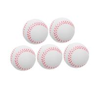KOMBIUDA 5pcs Soft Sponge Baseball Training Balls for Kids Toddlers Indoor Outdoor Practice Safe Pu Foam T-ball Baseballs for Children’s Beginner Skill Development