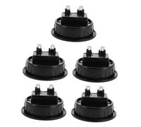 KOMBIUDA 5pcs Spring Loaded Speaker Wire Terminal Connectors Red Black Metal Pin Binding Posts for Subwoofer Box Car Stereo Rear Panel Audio Wiring Clips Quick Install High Conductivity