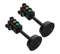 KOMBIUDA 5PCS Traffic Light Model with Voice Guidance and Sound Light Educational Traffic Signal Playset for Preschool Early Learning Colorful Road Safety Teaching Tool for Home and