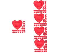 KOMBIUDA 5sets Heart Stickers Trauma Plasters Patch Self Stitches Props Second Bunion Supplies Adhering Kit Wounds Skin Pad Rigid Strapping Tape Adherent Waterproof 30sheets*5