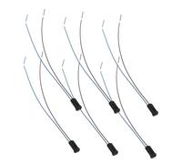 KOMBIUDA 6 Pcs Plastic Lamp Holder Low Voltage LED Light Bulb Base with Heat Resistant Wire Mini Socket for Residential Commercial Industrial Lighting Applications