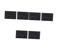 KOMBIUDA 6 Sheets Computer Laptop Keyboard Stickers for English Keyboard for Beginners and Typing Practice