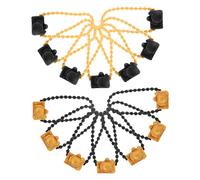 KOMBIUDA 60pcs Camera with Hanging Neck Chains Miniature Dollhouse Cameras for Doll Accessories Stylish Gold and Black Necklaces Playful Decoration Ornaments