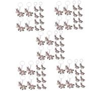 KOMBIUDA 60pcs Cute Donkey Pendant Jumbo Farm Animal Keyring Plushies Kawaii Charm