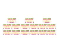 KOMBIUDA 60pcs Glasses Set Cardboard Frames for Movies Games and Magazines Anaglyph Viewing Glasses Red Yellow Green for Parties and Events